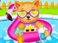 Игра Детский душ для новорожденного щенка онлайн