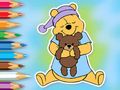 Игра Книжка раскраска: Винни с игрушечным медведем онлайн