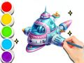 Игра Раскраска: Космическое путешествие онлайн