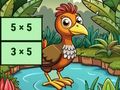 Игра Раскрытие изображения птицы: Умножение онлайн