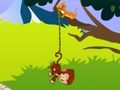 Игра Обезьянка убегает от кошечки онлайн
