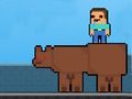 Игра Нуб: побег от медведя онлайн Игра Нуб: побег от медведя онлайн