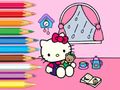 Игра Книжка раскраска: Привет Китти Дождливый день онлайн