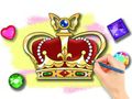 Игра Книжка раскраска: Королевская корона онлайн