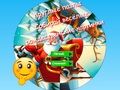 Игра Круглые пазлы: Собирай веселые рождественские картинки онлайн