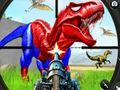 Игра Дино прячется и стреляет онлайн