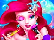 Игра Красивый макияж Русалочки онлайн