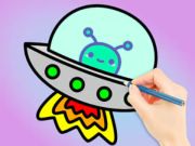 Игра Книжка раскраска: Галактическое странствие онлайн