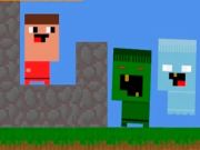 Игра Нуб против зомби. Постройка защиты онлайн
