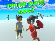 Игра Цветная гонка Обби  онлайн