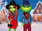 Игра Праздничные наряды для пары Гринчей онлайн