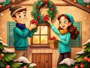 Игра Рождественские части пазла онлайн
