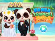 Игра История тропической свадьбы Панды онлайн