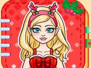 Игра Бумажная кукла: стиль Санты онлайн Игра Бумажная кукла: стиль Санты онлайн