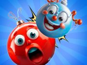 Игра Новогодние игрушки: Объединить шары 3D онлайн