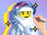 Игра Книжка раскраска: Лего Астронавт онлайн