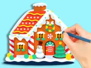 Игра Книжка раскраска: Пряничная хижина онлайн