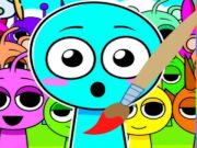Игра Спрунки Время раскрашивания  онлайн