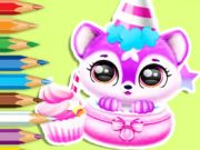 Игра Книжка раскраска: День рождения Малыша Флаффа онлайн