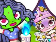 Игра Пазл: Эльфаба и Глинда онлайн