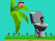 Игра Вращающийся Скибиди Туалет Летающий Майнкрафт онлайн