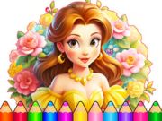 Игра Книжка раскраска: Цветочная одевалка онлайн