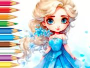 Игра Книжка раскраска: Холодная принцесса онлайн