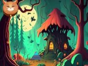 Игра Девочка сбегает от опасных ведьм онлайн