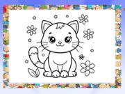Игра Книжка раскраска: Красивые кошки онлайн