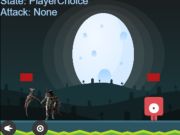 Игра Мрачный жнец: Битва на кладбище онлайн Игра Мрачный жнец: Битва на кладбище онлайн