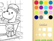 Игра Книжка раскраска для детей: Уютные друзья онлайн