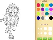 Игра Книжка раскраска: Дикие животные онлайн