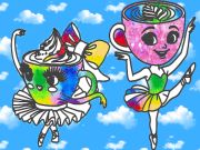 Игра Раскраска для детей: Балерина Капучино онлайн