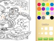 Игра Книжка раскраска: Морские животные онлайн