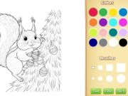 Игра Книжка раскраска для детей: Рождественское животное онлайн