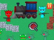 Игра Спрунки: Защита поезда онлайн