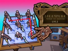 Игра Steampunk Merge To Battle онлайн