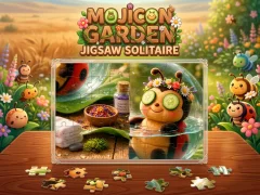 Игра Mojicon Garden Jigsaw Solitaire! онлайн