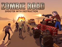 Игра Zombie Road: Shooter with Destruction онлайн