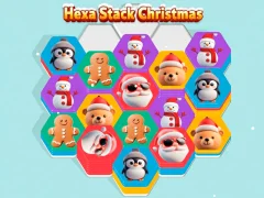 Игра Hexa Stack Christmas онлайн