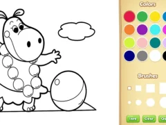Игра Baby Farm Animals Coloring Book for Kids онлайн