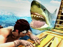 Игра Raft Angry Shark Hunting онлайн