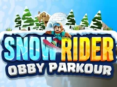 Игра Snow Rider Obby Parkour онлайн
