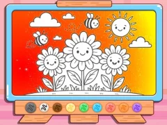 Игра Coloring Book: Happy Flower онлайн