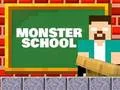 Игра Monster School: Roller Coaster & Parkour онлайн