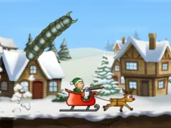 Игра Effing Worms Xmas онлайн