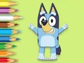 Игра Coloring Book: Happy Bluey онлайн