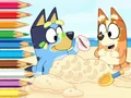Игра Coloring Book: Bluey On The Beach онлайн