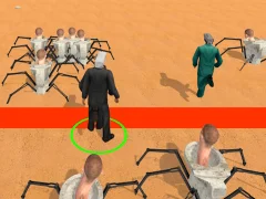 Игра Cameraman vs Skibidi Survival онлайн