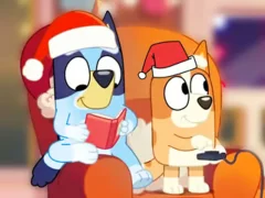 Игра Jigsaw Puzzle: Bluey Christmas Party онлайн